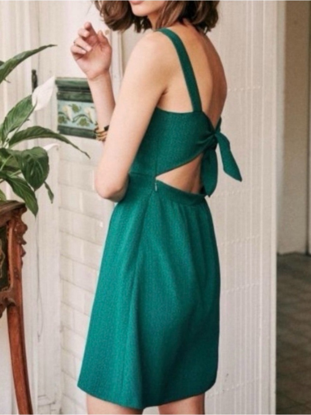 BOGO Sezane Dorina Dress in Green - Picture 1 of 5